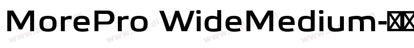 MorePro WideMedium字体转换